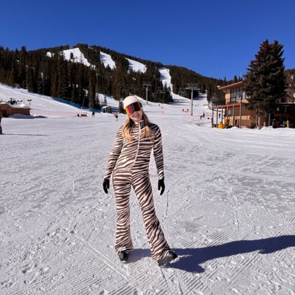 CYNTHIA ROWLEY Zebra Ski Suit L - Picture 6 of 16